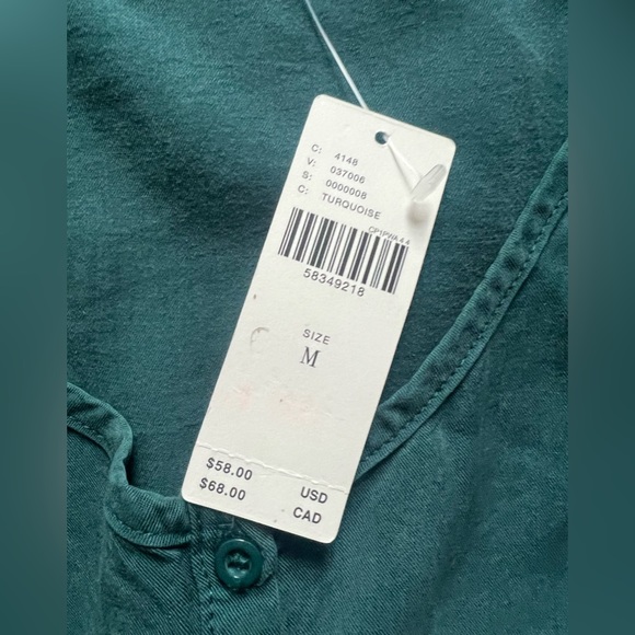 Anthropologie Danae Button Down Cami NWT Size Medium - Picture 4 of 6